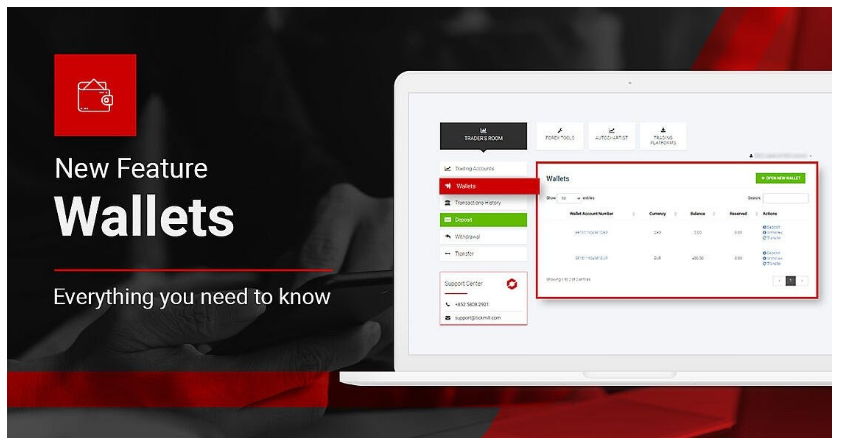 การโอนเงินระหว่าง Wallet กับบัญชีเทรด Mt4