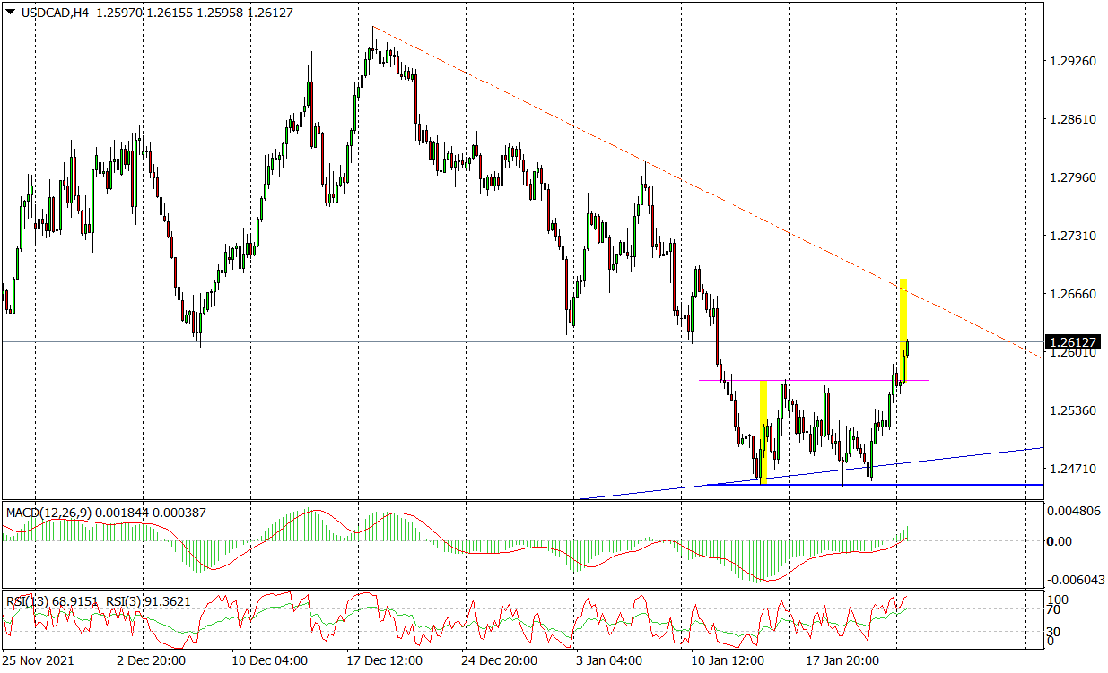 Usdcad, H4 - Podwójne Dno