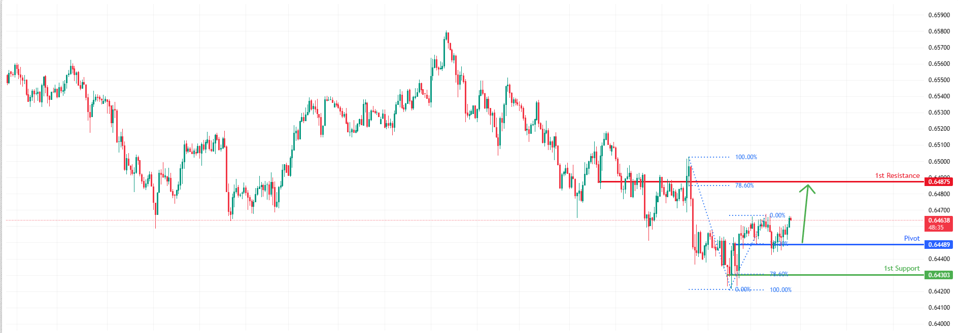 AUDUSD H1 I Bullish Bounce Off