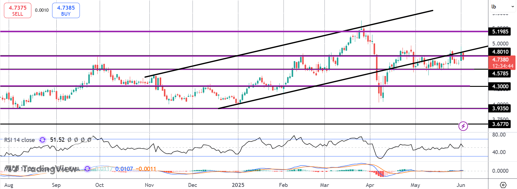 Copper Slides on Weak China Factory Data