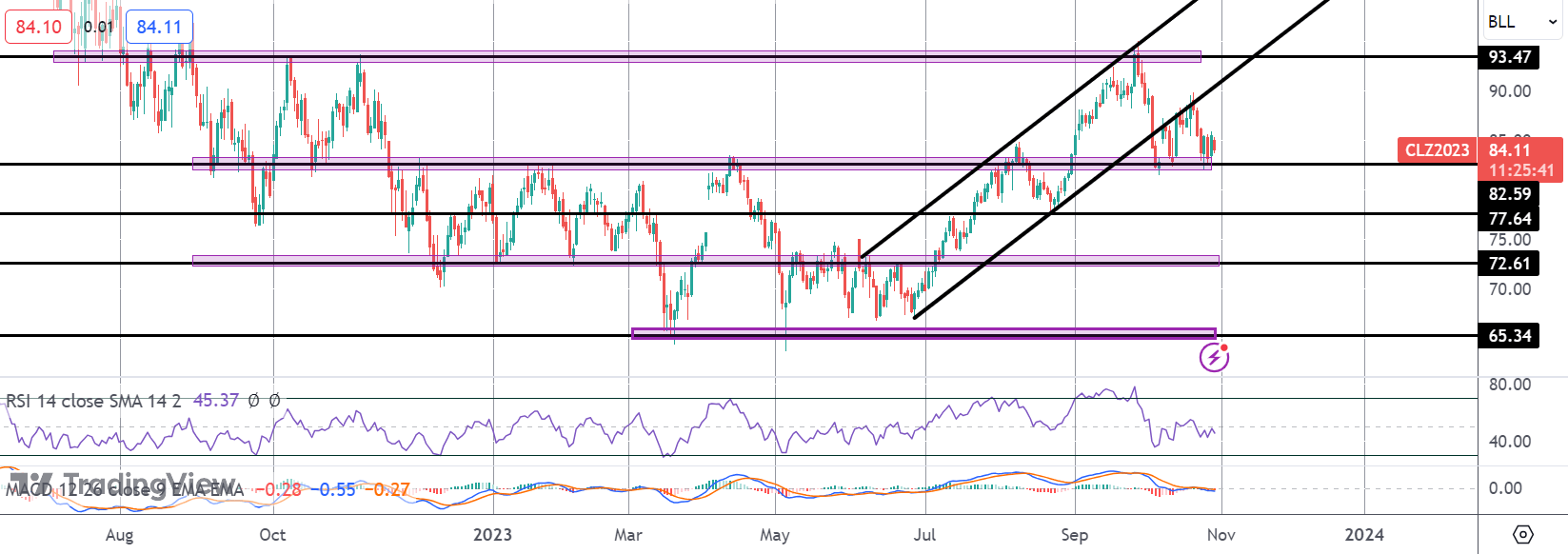 Oil Sitting On Key Support - What to Watch This Week