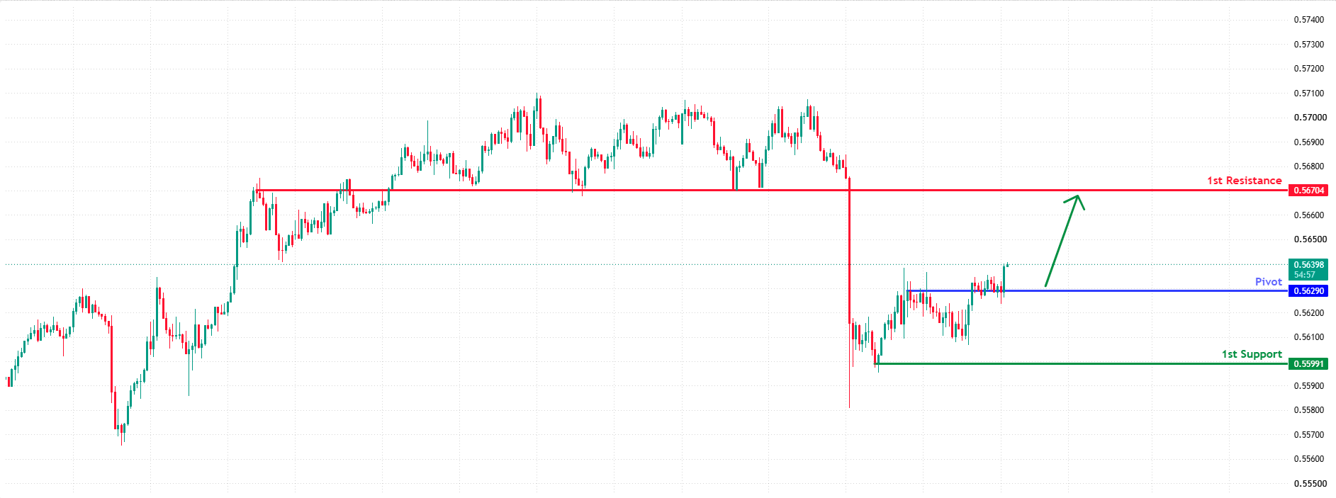 NZDUSD H1 | Bullish Bounce in Play