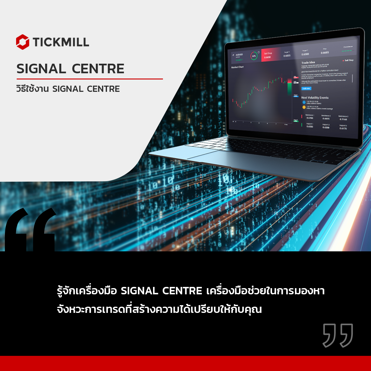 การใช้งาน Signalcentre