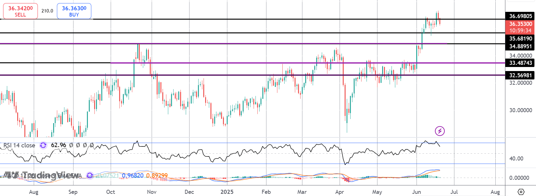 Silver Reverses From 12-yr Highs