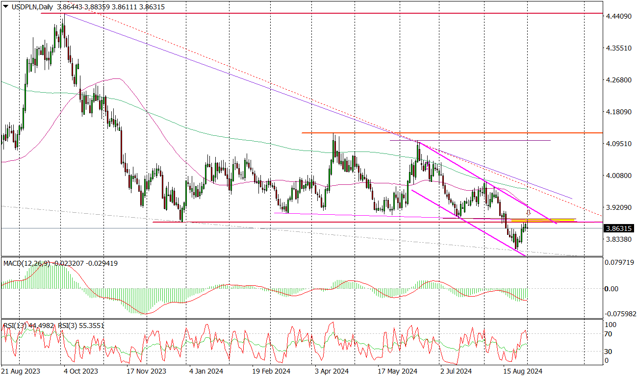Usd/pln (d) – Odbicie Od Oporu, Teraz Powrót Do 3,80 Zł?
