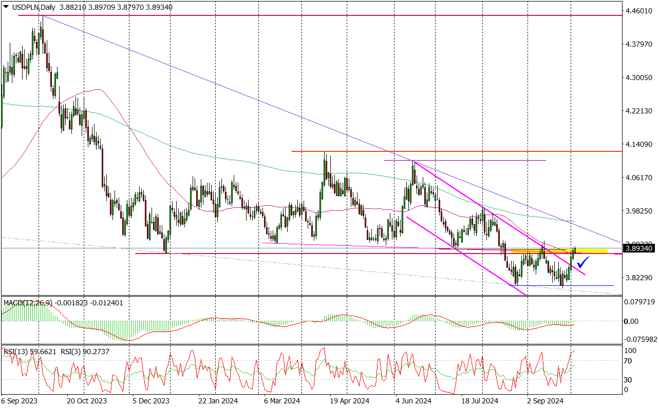 Usd/pln Ponownie Atakuje Kluczowe Opory