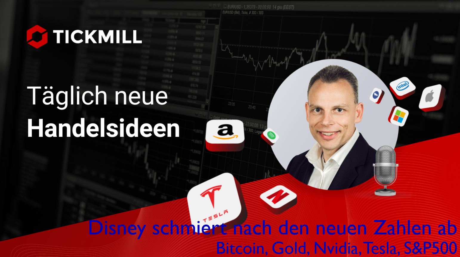 Disney Schmiert Nach Zahlen Ab Plus Bitcoin, Nvidia, Tesla, Gold, S&p500
