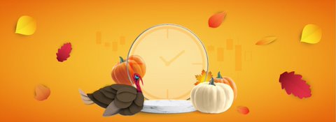 การเปลี่ยนแปลงเวลาการเทรด Thanksgiving Day ของสหรัฐ - 2021